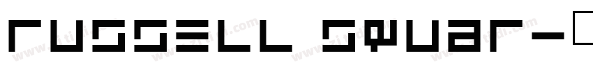 Russell Squar字体转换 Russell Squar字体转换